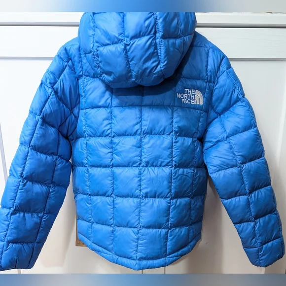 THE NORTH FACE, Boys' ThermoBall™ Hooded Jacket, Optic Blue, Size Extra Small/6. - Picture 5 of 11